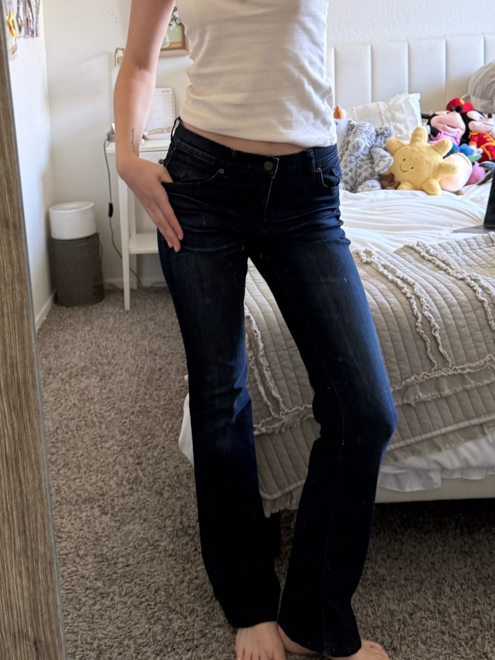 NY&Co Dark Blue Women's Bootcut Jeans